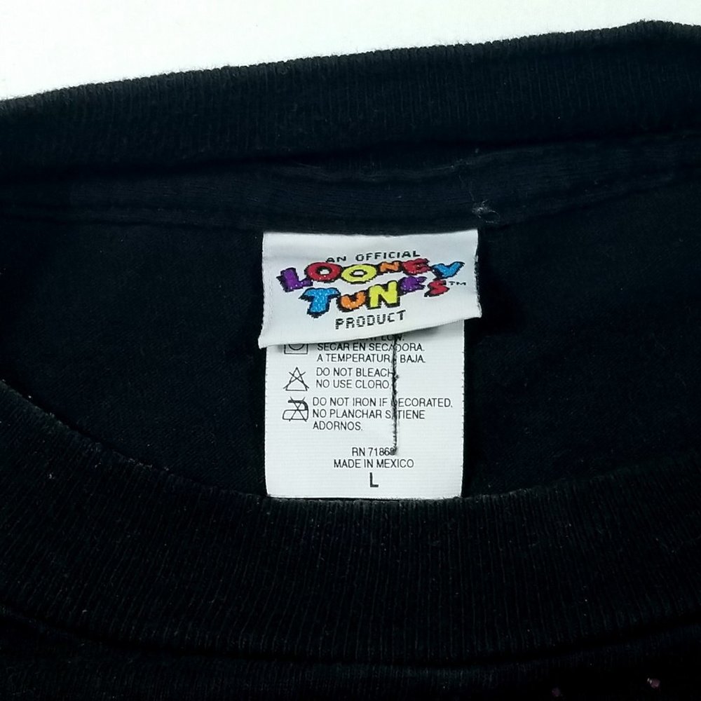 Vtg 90s FREEZE Looney Tunes Tweety Bird "Attitude Problem Do You?" T-Shirt - L - Picture 4 of 4